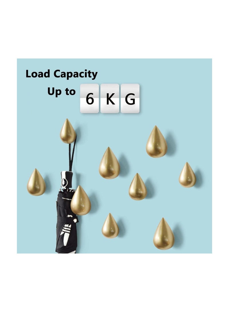 RATSAW 2 PCS Multipurpose Waterdrop Wall Hooks  - Image 4