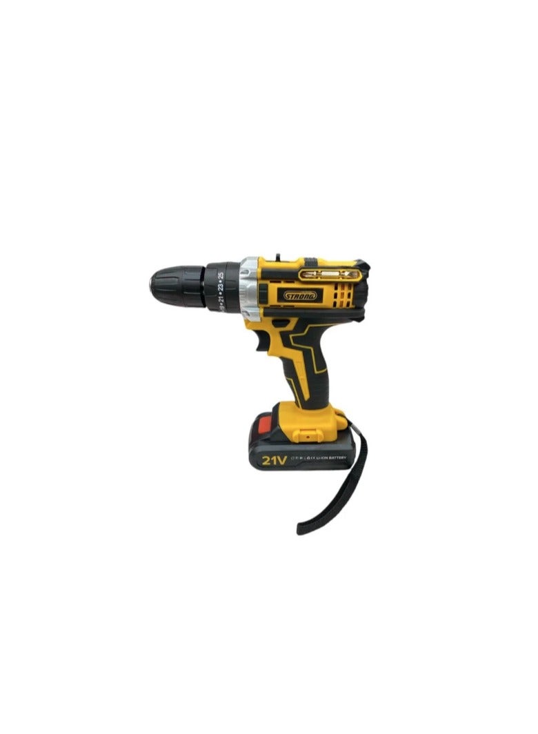 Denx DRILL Multifunctional Cordless Drill Driver Set 21V Electric Screwdriver with 2 x 1500mAh Batteries, Max 65Nm Combination Drill, 25+1 Torque Electric Drill, Cordless Screwdriver - Image 1