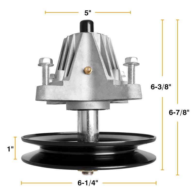 UP2WIN 918-04822B Spindle Assembly Compatible with Craftsman Cub Troy Bilt Pony Bronco 42" Mower Deck Tractor Riding Mower, Come with All The Mounting Hardware Including Threaded Bolt - Image 2