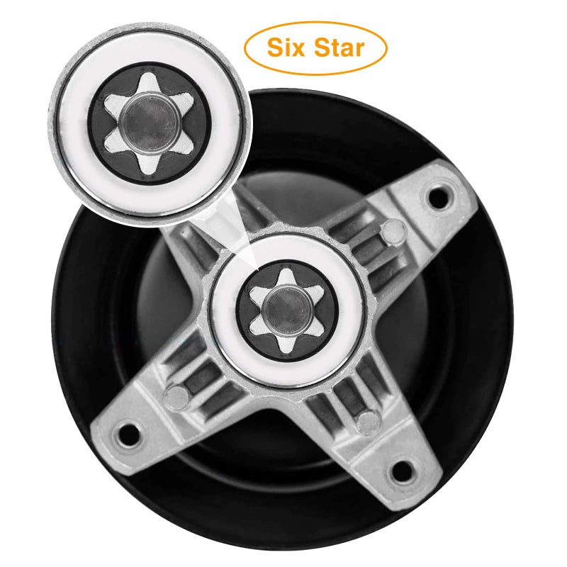 UP2WIN 918-04822B Spindle Assembly Compatible with Craftsman Cub Troy Bilt Pony Bronco 42" Mower Deck Tractor Riding Mower, Come with All The Mounting Hardware Including Threaded Bolt - Image 3