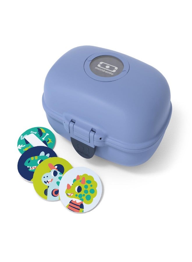 monbento - Snack Box MB Gram Infinity - Snack Box for Boys & Girls - Ideal for Lunches or Snacks - BPA Free - Food Grade Safe - Blue - Image 1