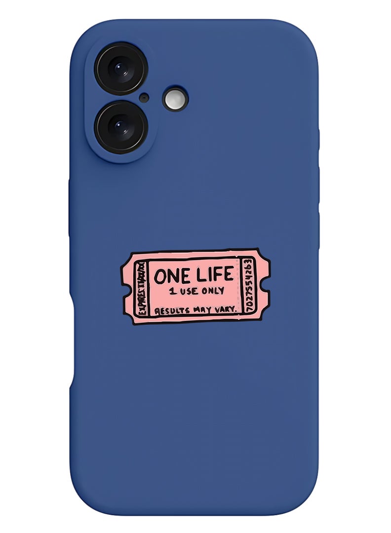 Theodor Protective Slim Fit Case Liquid Silicone Cover with Full Body Protection Anti-Scratch Shockproof Case For Apple iPhone 17 (Blue) One life - Image 1