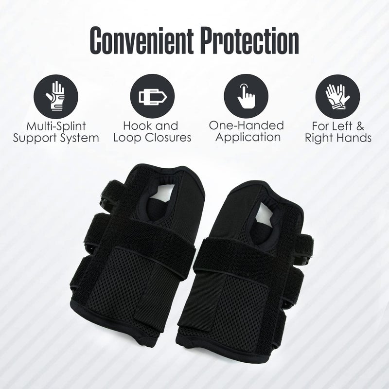 Houseables Carpal Tunnel Wrist Brace 2 Pack, Wrist Brace, Carpal Tunnel Splint, Arthritis Pain and Support, Stabilizer, Immobilizer, For Sprained, Relief, Night, Work, Pair, Both Hands, Left and Right - Image 4