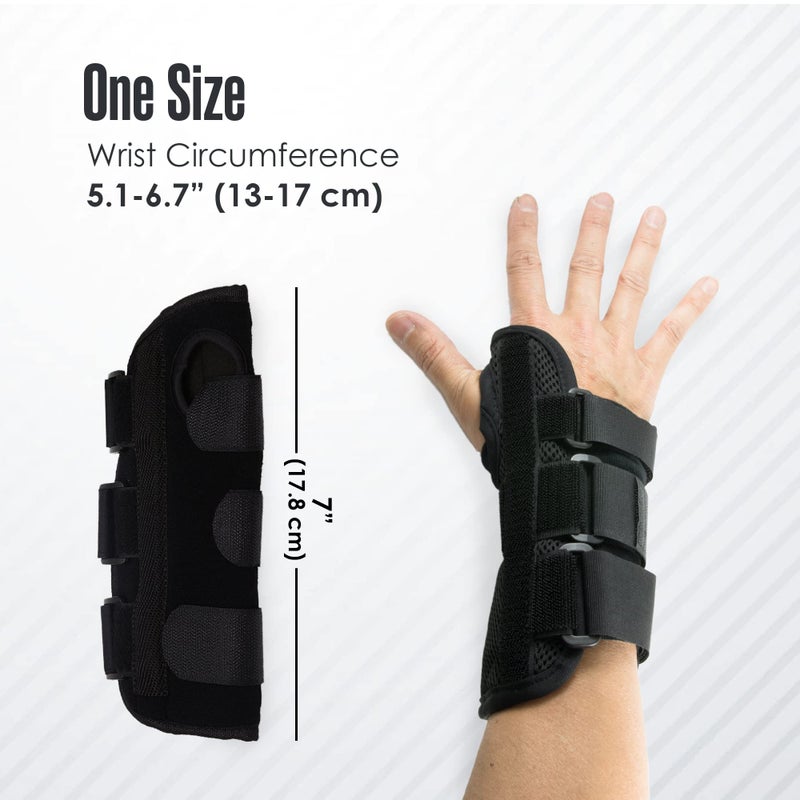 Houseables Carpal Tunnel Wrist Brace 2 Pack, Wrist Brace, Carpal Tunnel Splint, Arthritis Pain and Support, Stabilizer, Immobilizer, For Sprained, Relief, Night, Work, Pair, Both Hands, Left and Right - Image 2