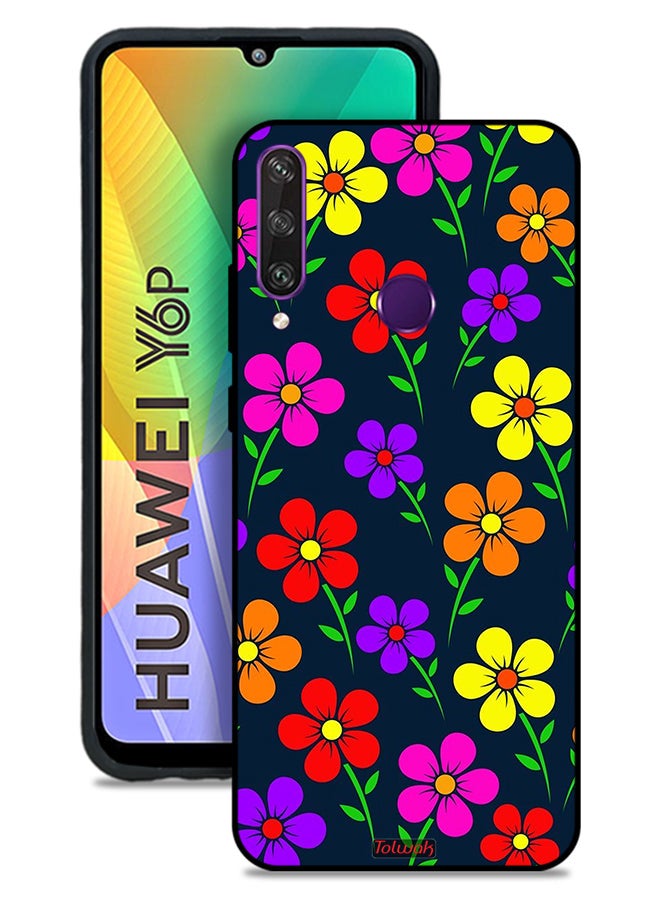 Tolwak Huawei Y6p Protective Case Cover Colorful Flowers - Image 1