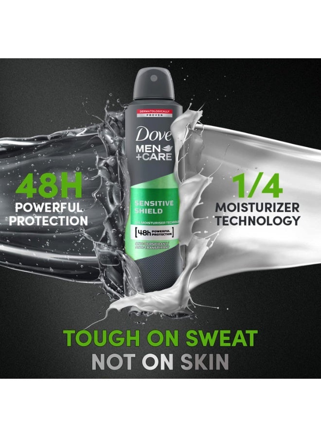 سبراي مزيل للتعرق للجسم للرجال، حماية من الحساسية، 250 مل