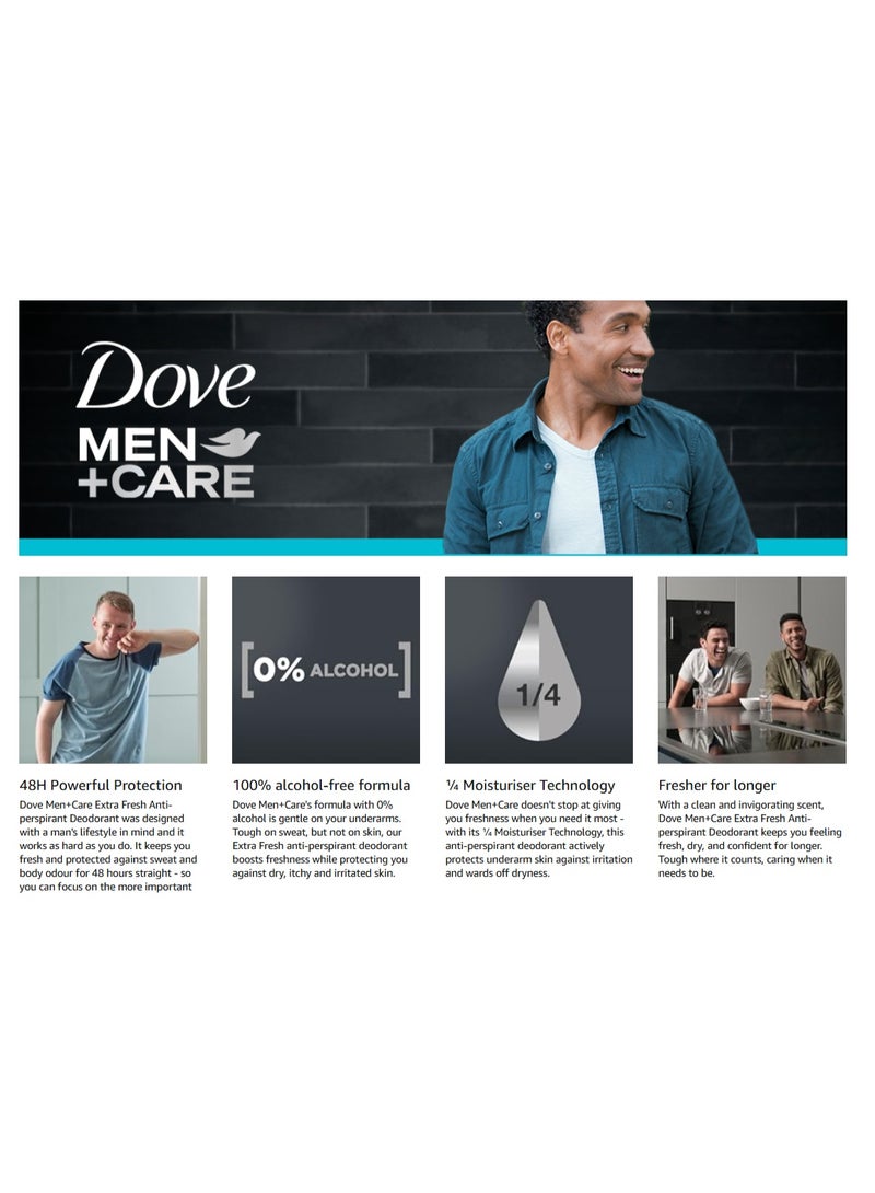 سبراي مزيل للتعرق للجسم للرجال، حماية من الحساسية، 250 مل