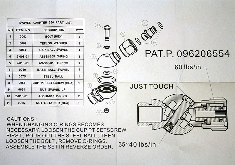 Trident 360 Degree Regulator Swivel - Image 4