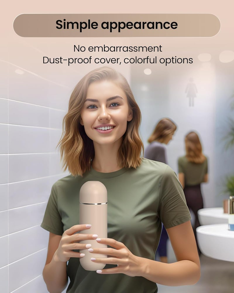 Redsack Portable Bidet for Travel & Camping - Manual Squeeze Handheld Peri Bottle for Feminine Hygiene, 3 Leak-Proof Seals, Extendable Sprayer with Rotating Nozzle for Men & Women (Khaki, General) - Image 5