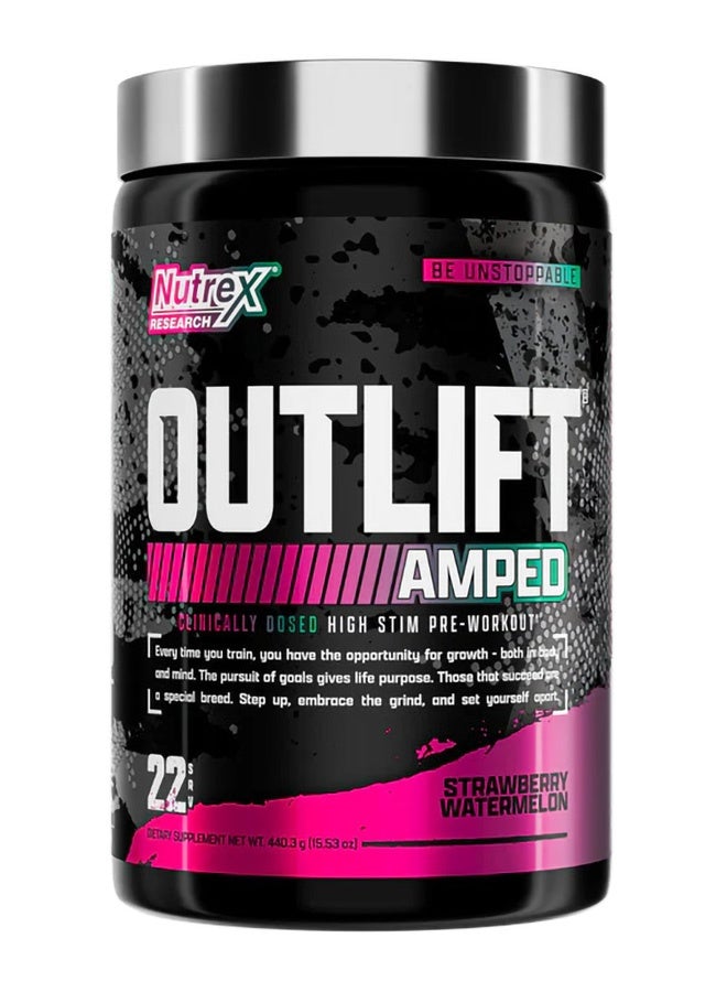 نورتكس ريسيرش أوت ليفت أمبد هاي ستيم قبل التمرين بنكهة الفراولة والبطيخ - 22 حصة - Image 1