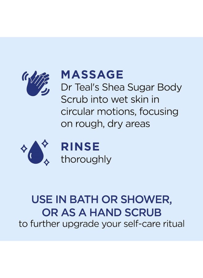Dr Teal's Dr Teal's Shea Sugar Body Scrub, Daytime/Nighttime with Vitamin C and Sleep Blend, 19 oz (Pack of 2)  - Image 5