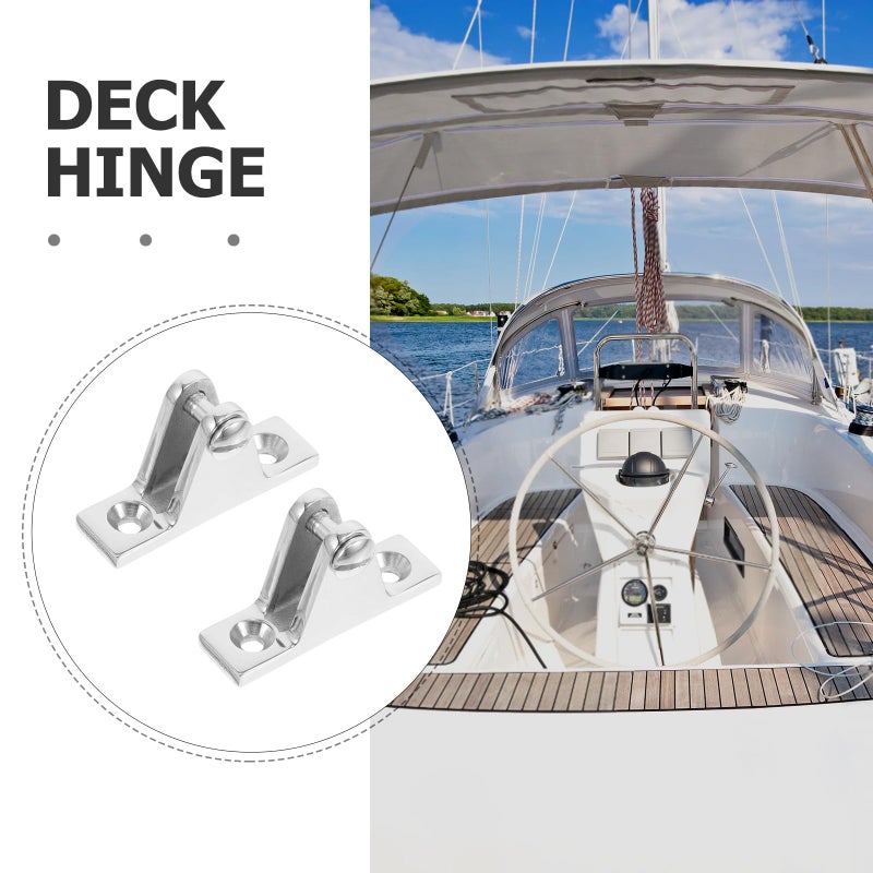 316 Stainless Steel Heavy Duty Boat Hatch Hinges 2pcs for Bimini Top Kayaks Marine Deck Hardware - Image 4
