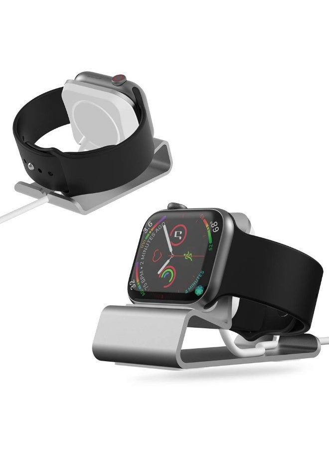 WinCheer حامل ساعة متوافق مع حامل شحن Apple Watch، حامل شحن iWatch Nightstand Mode مع فتحة مدمجة لتنظيم الكابلات وحامل مكتبي لسلسلة 11/10/9/8/SE/Ultra 49/45/41/38 مم - Image 2