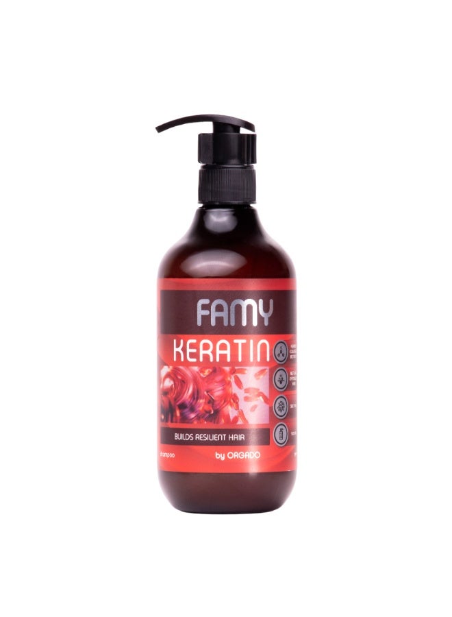 FAMY Keratin Shampoo For Colored Damaged Hair - Image 1