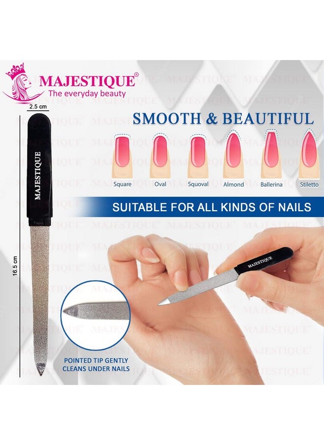 MAJESTIQUE Elite Accessories Twin Side Nail Files Great For Travel Or Home Use Multicolor  - Image 3
