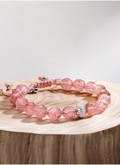 AWNL Women Drawstring Beaded Bracelet Of Cloud Berry Pink  - Image 4