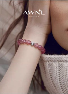 AWNL Women Drawstring Beaded Bracelet Of Cloud Berry Pink  - Image 2