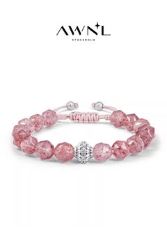 AWNL Women Drawstring Beaded Bracelet Of Cloud Berry Pink  - Image 1