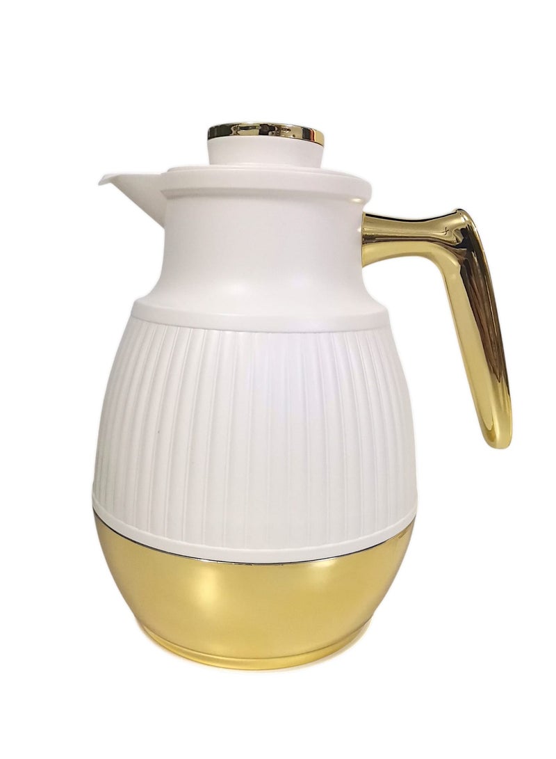 Rema Attractive Coffee and Tea Fridge Thermos Set with Elegant Design Gold 1L + 0.5L - Image 4