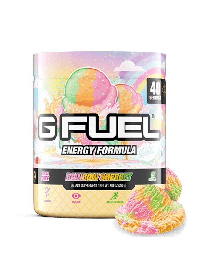 G Fuel Watermelon Energy Powder, Sugar Free, Clean Caffeine Focus Supplement, Water Mix, Focus Amino, Vitamin + Antioxidants Blend, 9.8 oz (40 Servings) - Image 1
