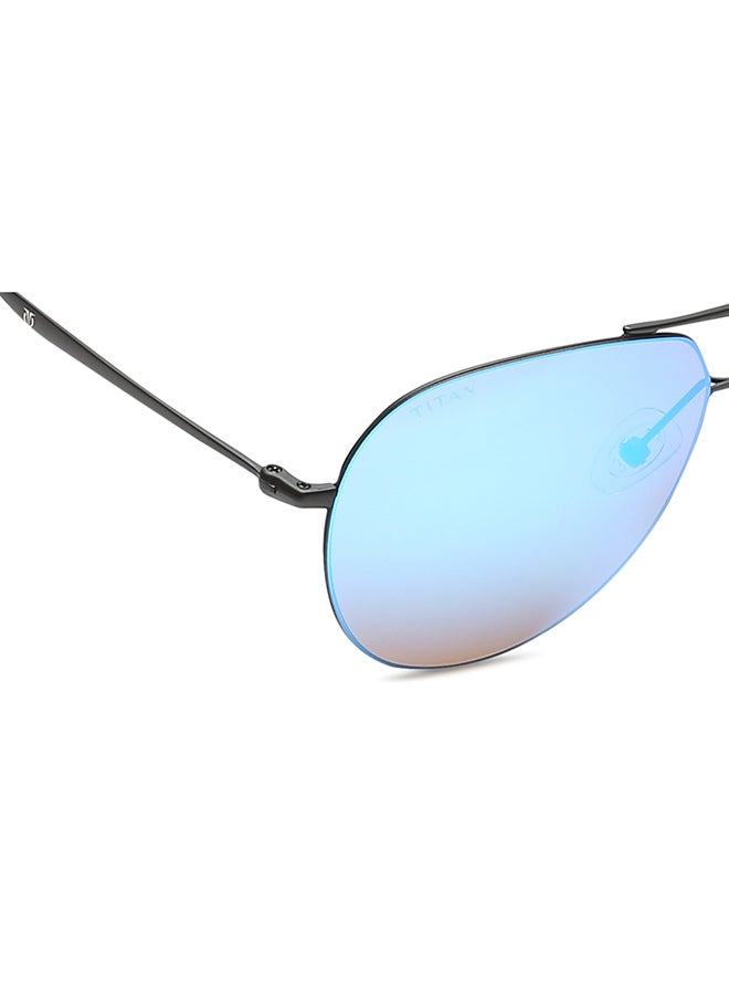 TITAN Blue Black Aviator Men Sunglasses - Image 5