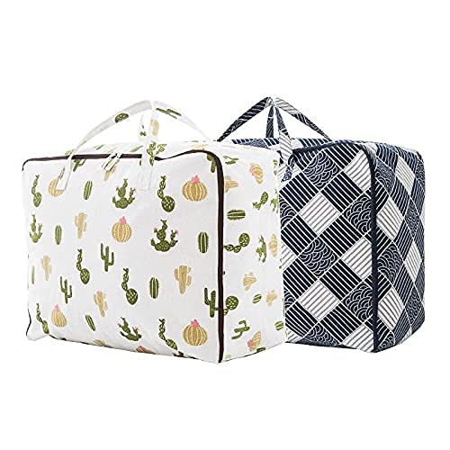RIDHI ENTERPRISE RIDDHI Collection Storage Bag 210D Oxford Custom Foldable BlanketsClothes Closet Organizer 60 47 30 cm Multi Print - Image 3