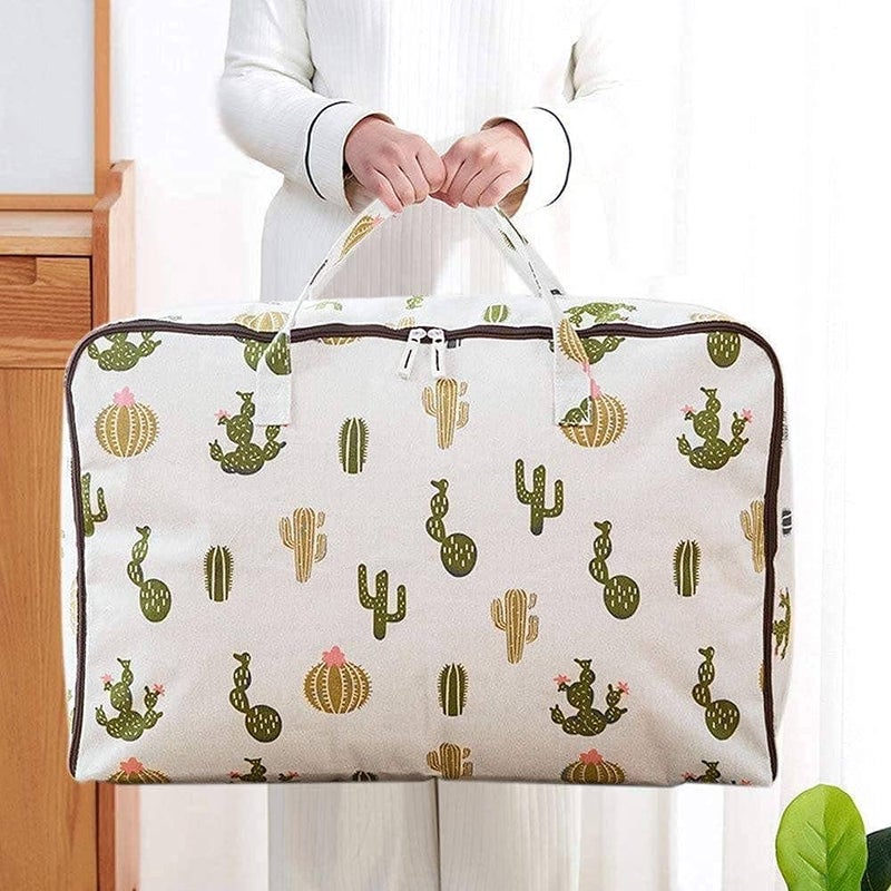 RIDHI ENTERPRISE RIDDHI Collection Storage Bag 210D Oxford Custom Foldable BlanketsClothes Closet Organizer 60 47 30 cm Multi Print - Image 1