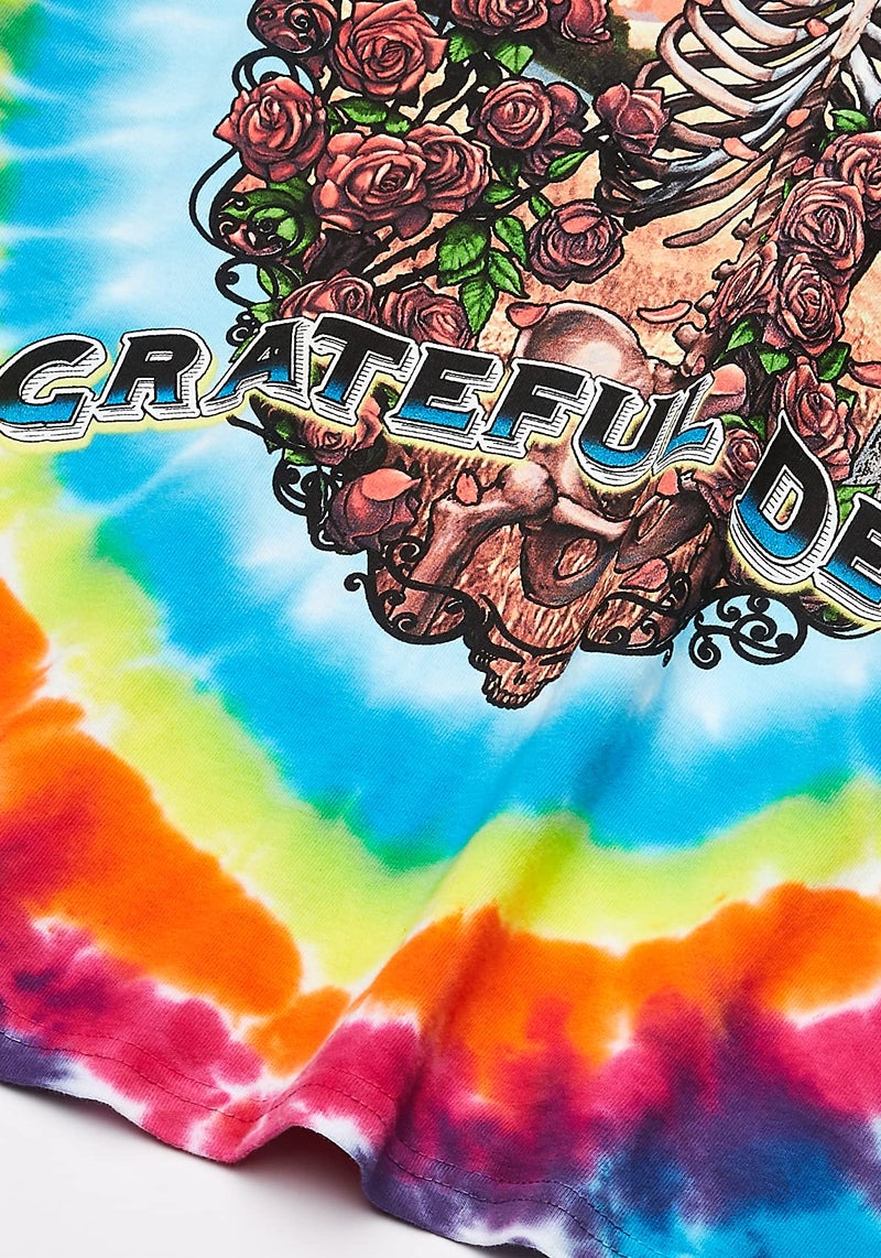 Liquid Blue mens Grateful Dead Rainbow Bertha Tie Dye Short Sleeve T-shirt T Shirt, Multi Tie Dye, X-Large US - Image 4