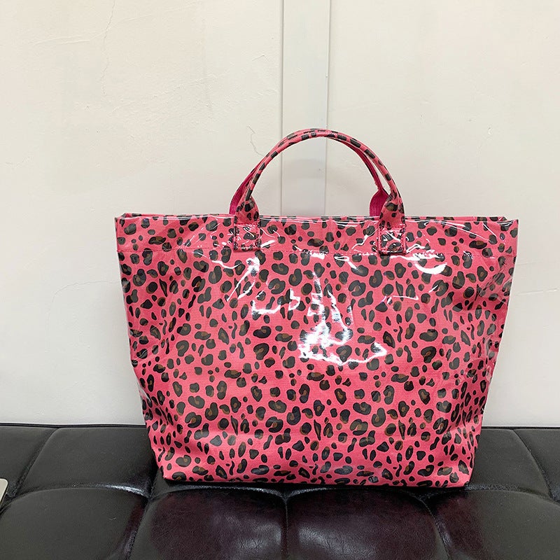 Leopard Print Large Tote Bag for Women - Image 3