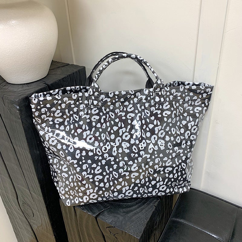 Leopard Print Large Tote Bag for Women - Image 4