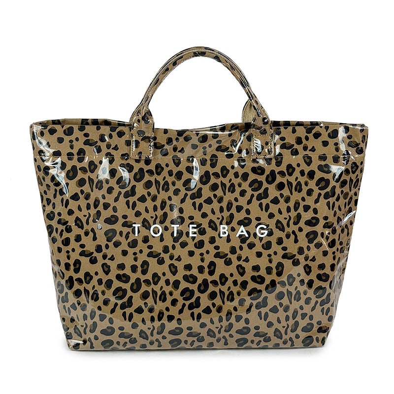 Leopard Print Large Tote Bag for Women - Image 5