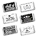 QEYMN Graduation Party Decorations 2026 Graduation Label Stickers 120PCS Congrats Grad Mini Black White Candy Wrapper Class Of 2026 Chocolate Bar Sticker Gifts for Graduations Nursing Party Favors Supplies - Image 2