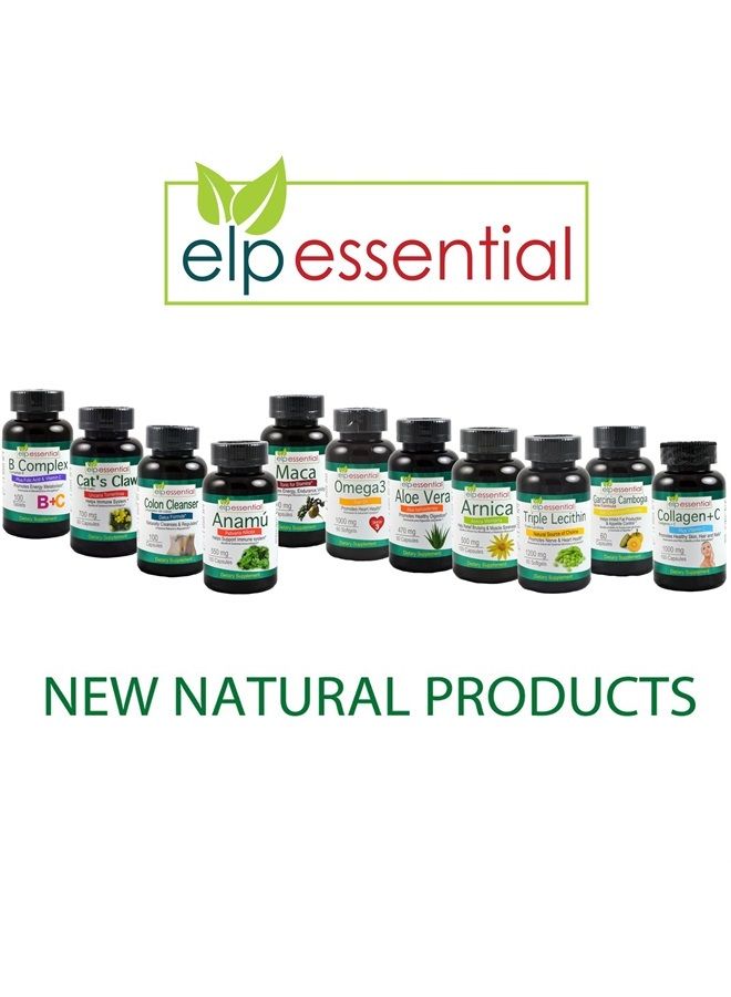 elp essential كولاجين + نوع C كولاجين مع فيتامين C، 100 كبسولة 1000 ملغ - Image 4
