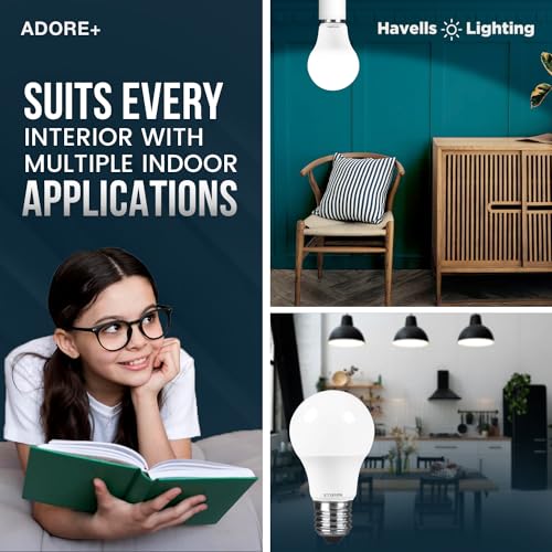 Havells 9w LED Bulb for Home & Office |B22 LED Bulb Base |Cool Day White Light (6500K) |4Kv Surge Protection |High Voltage Protection |Eco Friendly Energy Efficient | Pack of 1 - Image 3