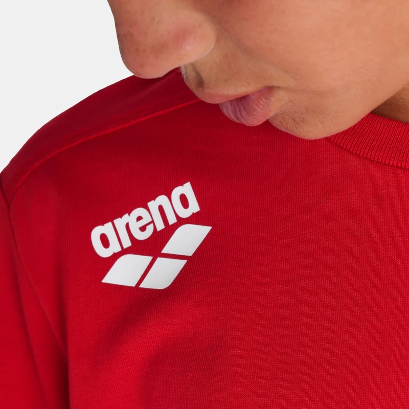 Arena Red Kids' Team Panel T-Shirt  | Best Price UAE