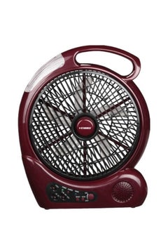 SG-4067 10 Inch Rechargeable Table Fan with Radio and LED Light
