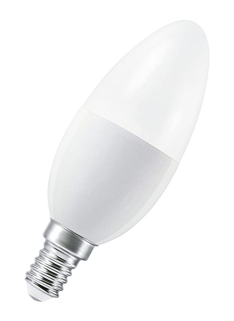 LEDVANCE - LEDVANCE Smart LEDLamp with WiFi Technology, Base: E14, Di mmable, Warm White (2700K), Replaces Incandescent Lamps with 40 W, SMART+ WiFi Candle Dimmable - Image 1