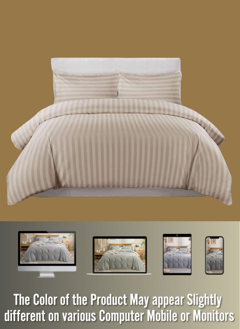 Blueberry 6 Pieces Super King Size Duvet Cover Set with Fitted sheet and Pillowcases  - Image 3