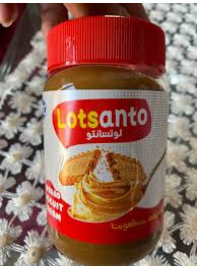 لوتس كريم بسكويت لوتسانتو سبريد – سبريد كريمي بطعم البسكويت – مثالي للخبز، التوست، الكريب والحلويات – 350 جم - Image 5