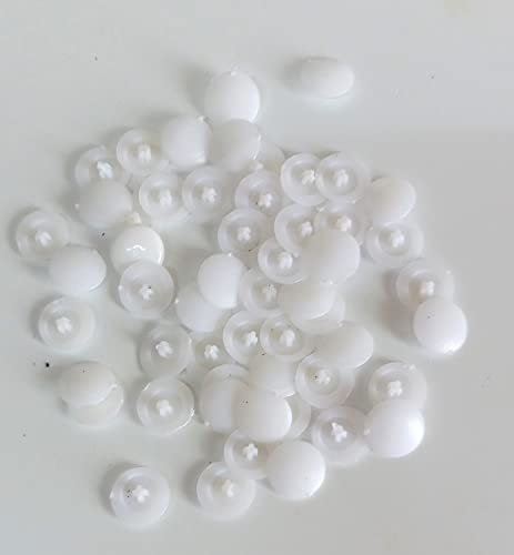 Generic Screw Cap Cover Plastic 40 Pcs White Colour  - Image 3