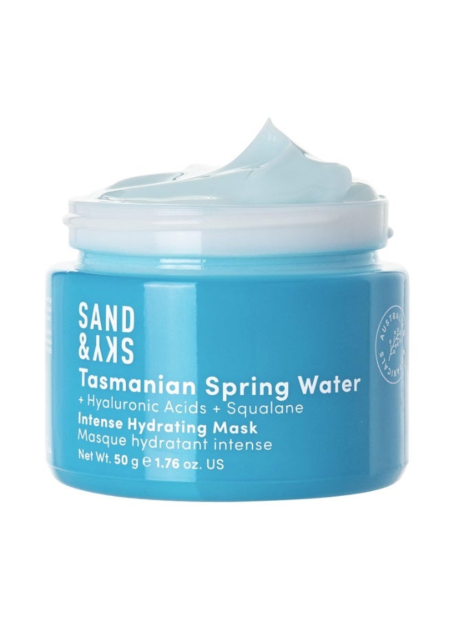 Sand & Sky Tasmanian Spring Water Intense Hydration Face Mask with Pentavitin and Hyaluronic Acid - Barrier Boosting Mask for Sensitive Skin, Soothes Redness 50gm - Image 1