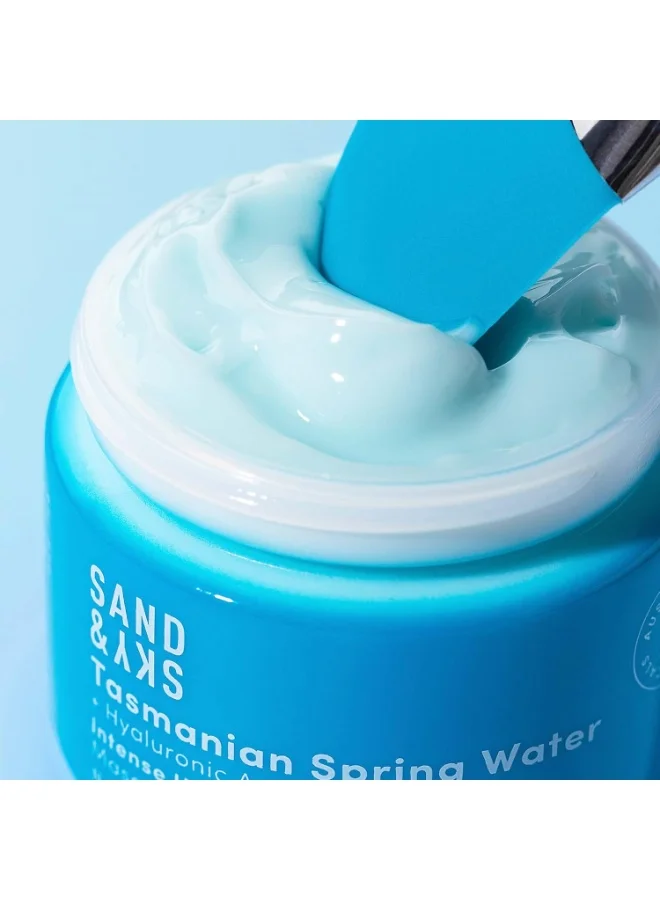 Sand & Sky Sand & Sky Tasmanian Spring Water Intense Hydration Face Mask with Pentavitin and Hyaluronic Acid - Barrier Boosting Mask for Sensitive Skin, Soothes Redness 50gm