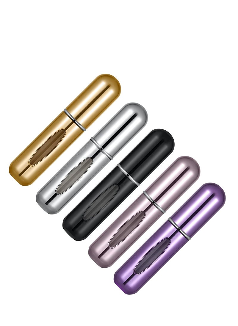 VONOVO - VONOVO portable mini refillable perfume atomizer bottle atomizer travel size spray bottles accessories 5 sets of 5 ml / 0.2 oz - Image 1