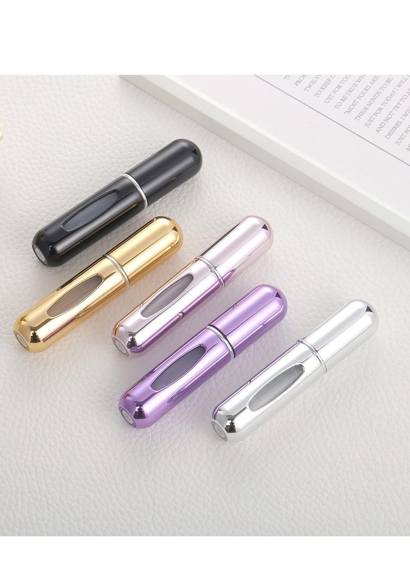 VONOVO - VONOVO portable mini refillable perfume atomizer bottle atomizer travel size spray bottles accessories 5 sets of 5 ml / 0.2 oz - Image 1