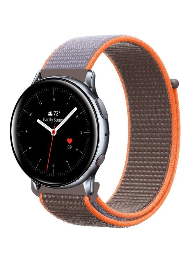 NIBEMINENT Replacement Band For Samsung Active 2 40/44mm Vitamin Orange/Brown - Image 1
