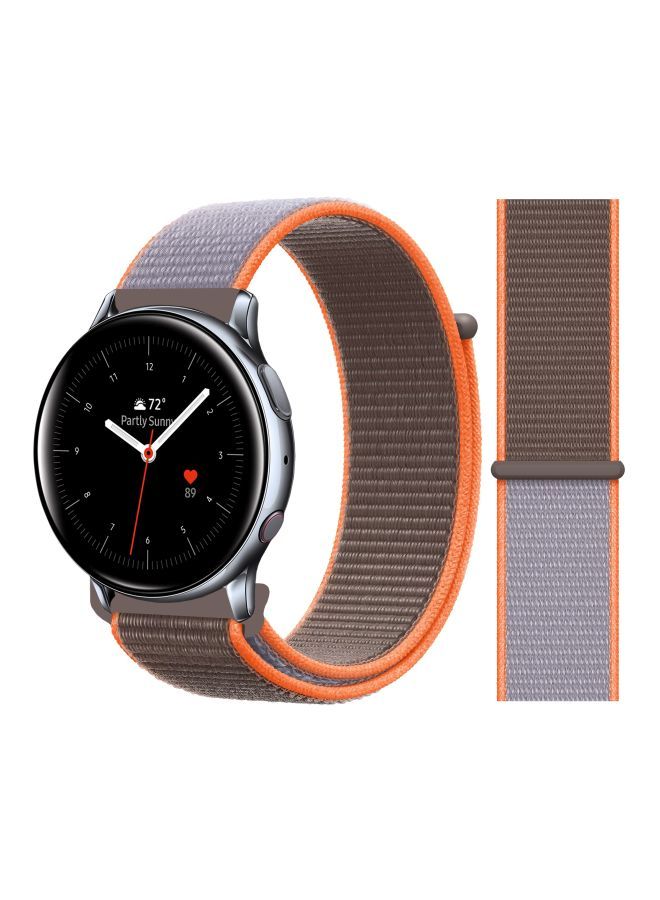 NIBEMINENT Replacement Band For Samsung Active 2 40/44mm Vitamin Orange/Brown - Image 2