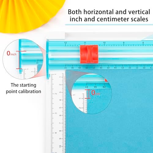 Ecraft 12 x 12inch Paper Trimmer Cutter Score Board, Scoring Tool with Paper Folding, for Making Scrapbooking, Cards, Envelope, Coupons and Photo - Image 4
