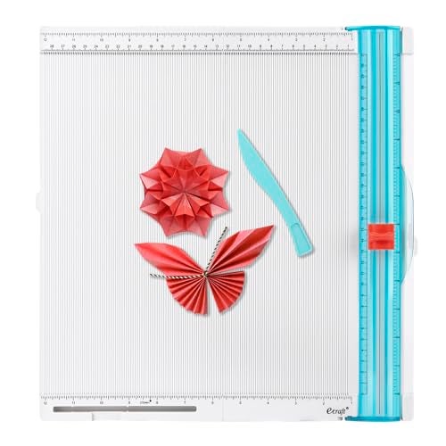 Ecraft 12 x 12inch Paper Trimmer Cutter Score Board, Scoring Tool with Paper Folding, for Making Scrapbooking, Cards, Envelope, Coupons and Photo - Image 1