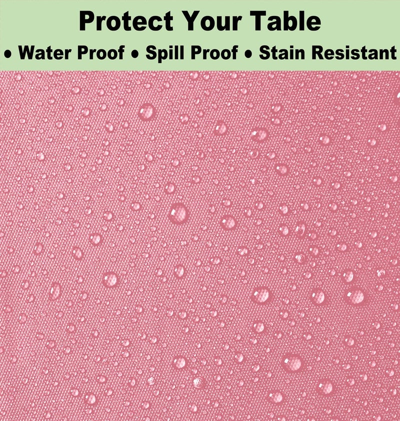 rebdng Plastic Pink Tablecloths 3 Pack Disposable Table Covers 54 x 108 in. Dusty Pink Table Cloths for Gender Reveal Parties Bridal Shower Engagement Wedding Birthday  Fits 6 to 8 Foot Rectangle Tables - Image 4