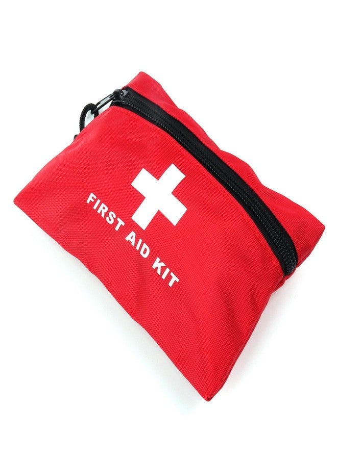 PAXLAMB Red First Aid Bag Small First Aid Kit Empty Medical Storage Bag for First Aid Kits Pack Emergency Hiking Backpacking Camping Cycling Travel Car (Red 7.9x5.5 1PC) - Image 1